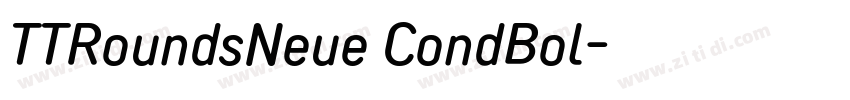 TTRoundsNeue CondBol字体转换